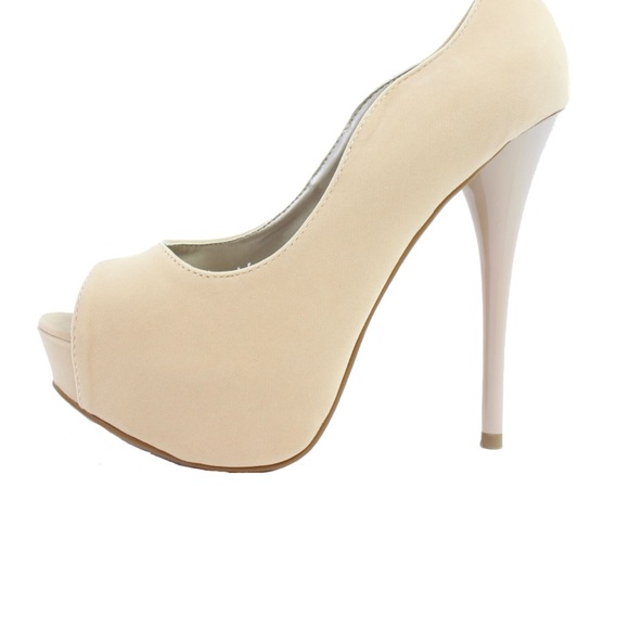 NWOT Quipid Nude Stiletto High Heels - Picture 3 of 5